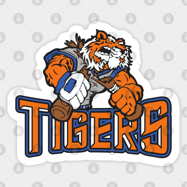 Tigers Baseball Logo Sticker by DavesTees